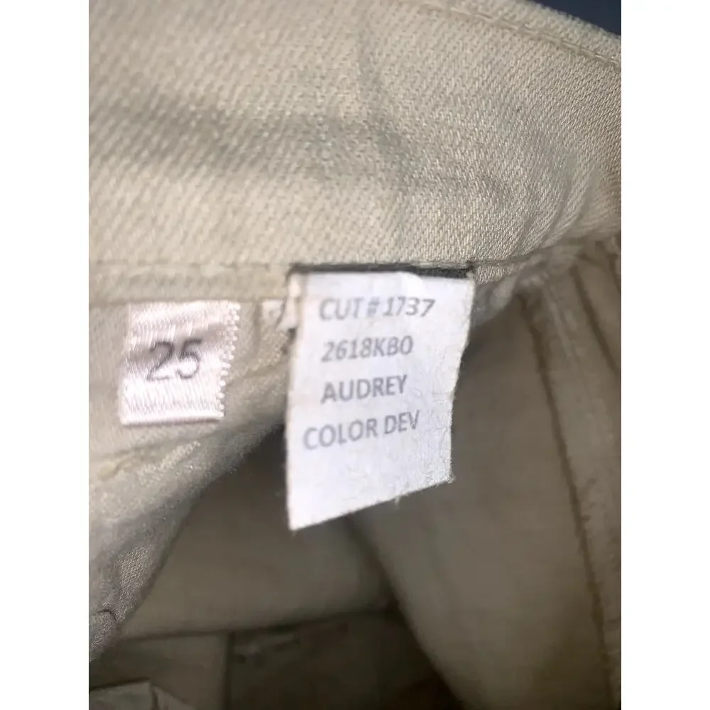 L'Agence‎ Women's Khaki Audrey Denim Shorts Size 25